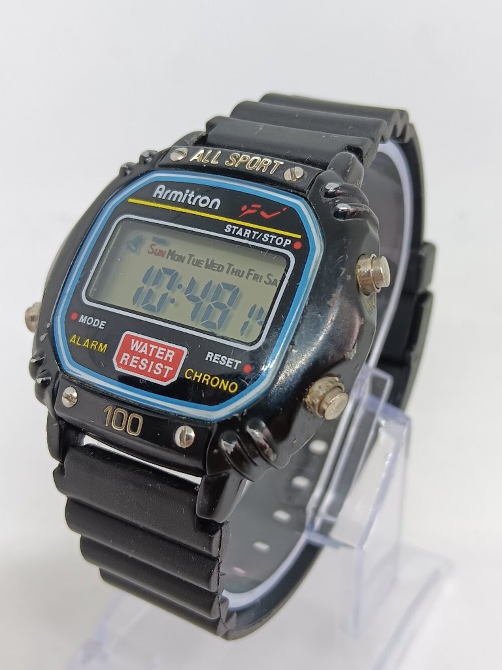 VINTAGE 1980s Armitron 40/6515H Module 1014 Men's 40mm x 36mm Digital Watch